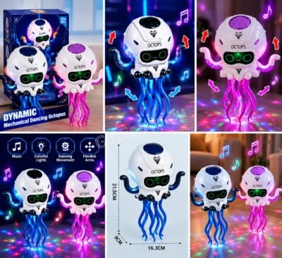 OCTOPS Dancing Octopus – футуристичен интерактивен октопод със светещи очи, подвижни пипала и цветна диско проекция