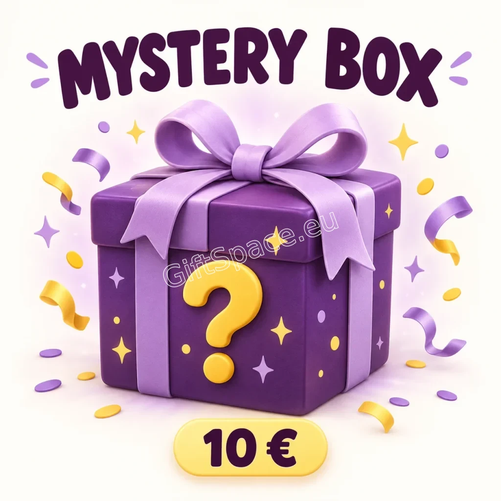 Mystery Box 10 € — лилава подаръчна кутия с изненада