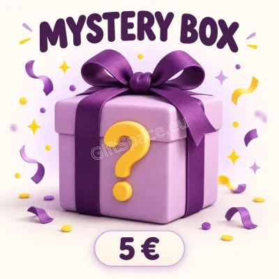 Mystery Box 5 € — лилава подаръчна кутия с изненада