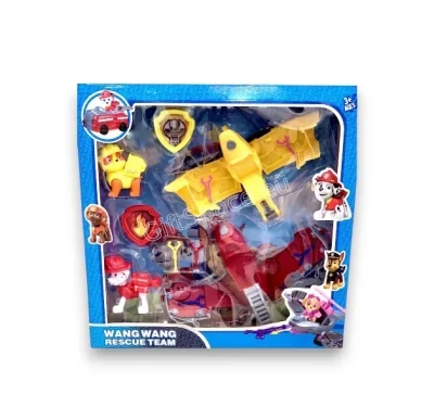 Фигурки Рабъл и Маршал от Paw Patrol с колички и значки