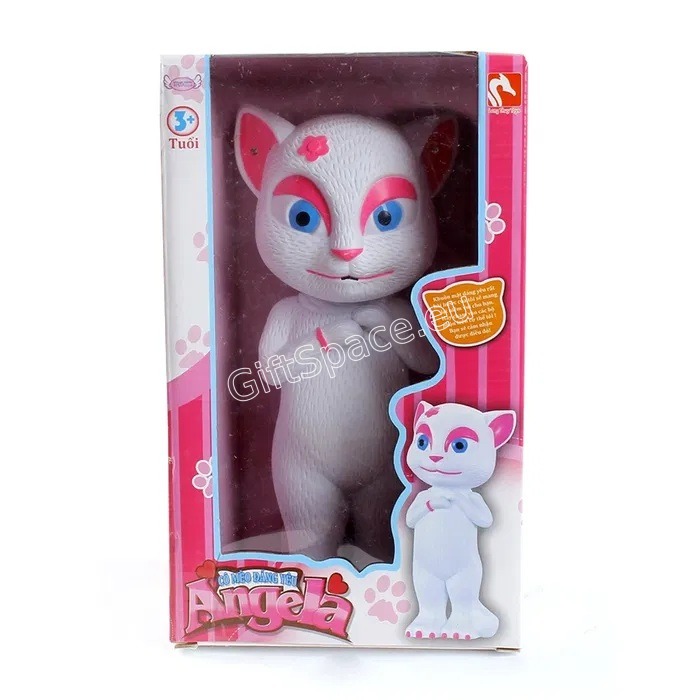 Интерактивна бяла котка Анджела Talking Angela