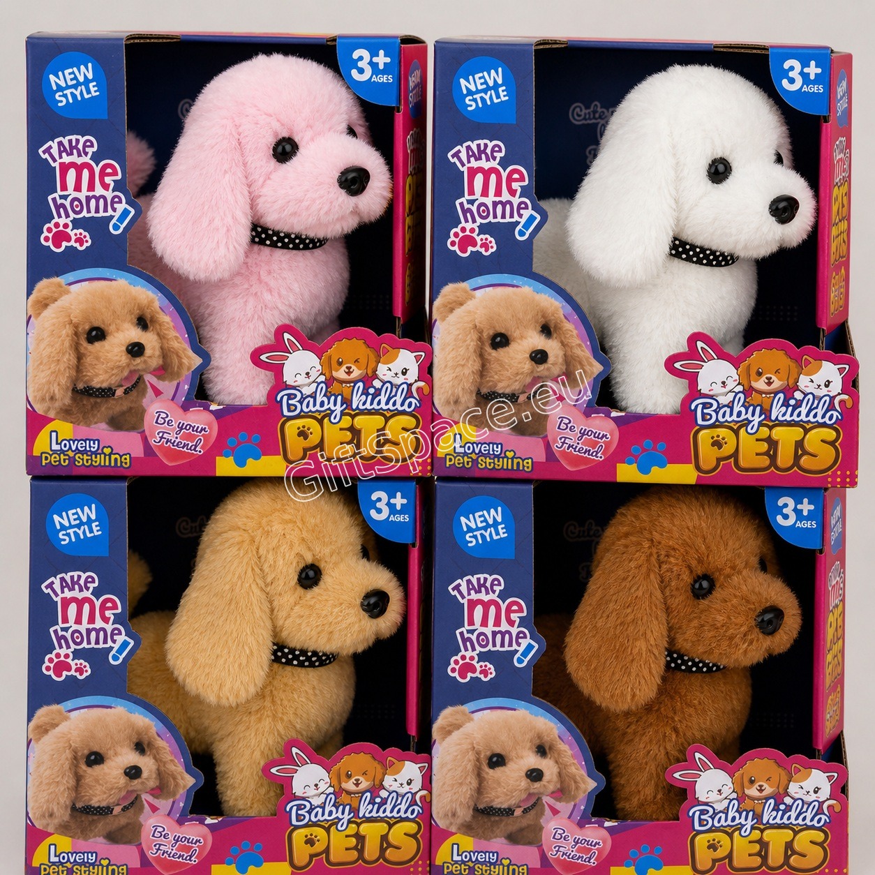 Интерактивно ходещо кученце Baby Kiddo Pets в избираем цвят