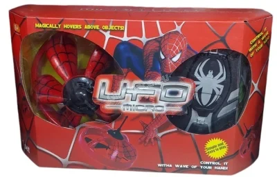 Летящо НЛО с дизайн на Spider-Man, сензор и LED светлини