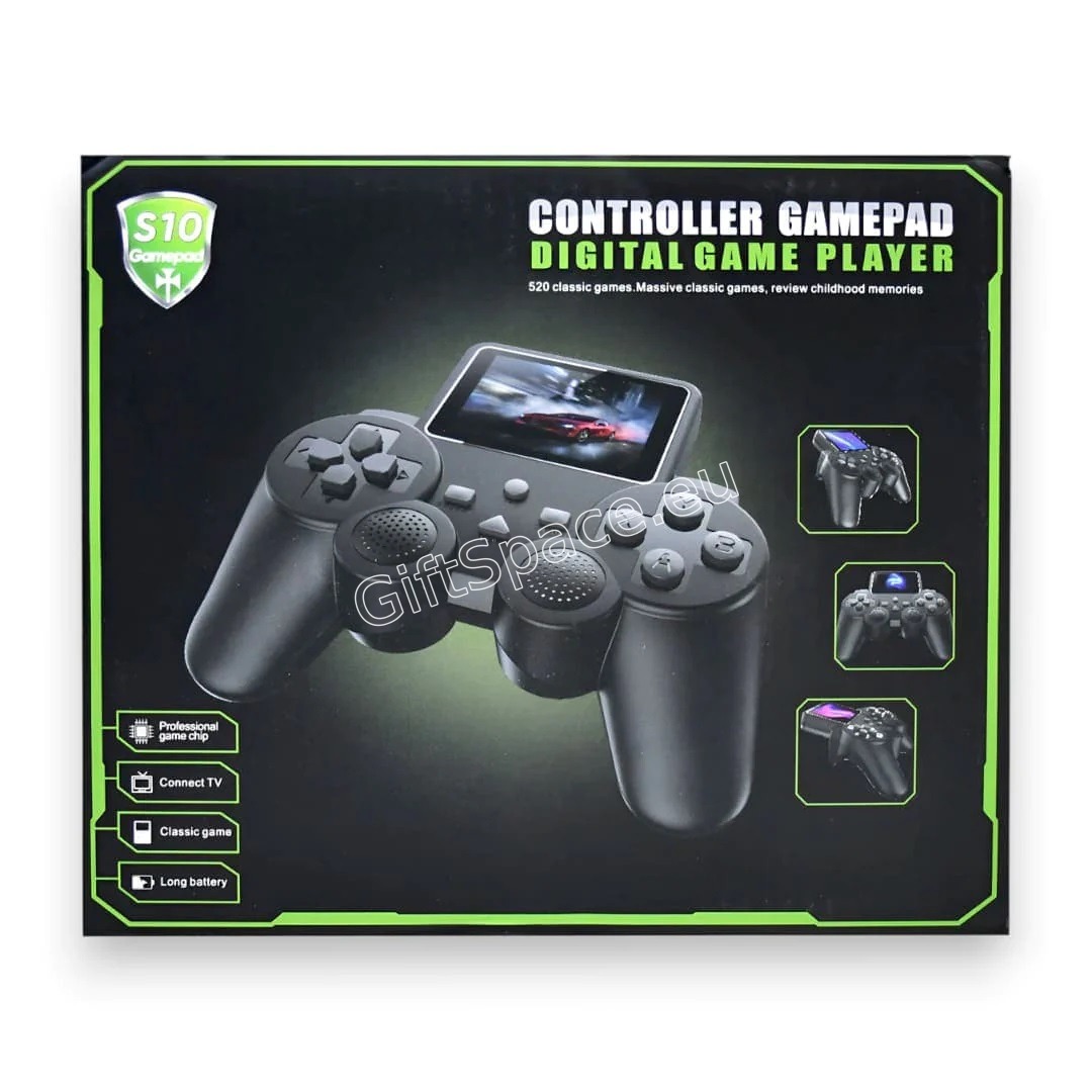 Портативна ретро конзола S10 GamePad с екран и контролери
