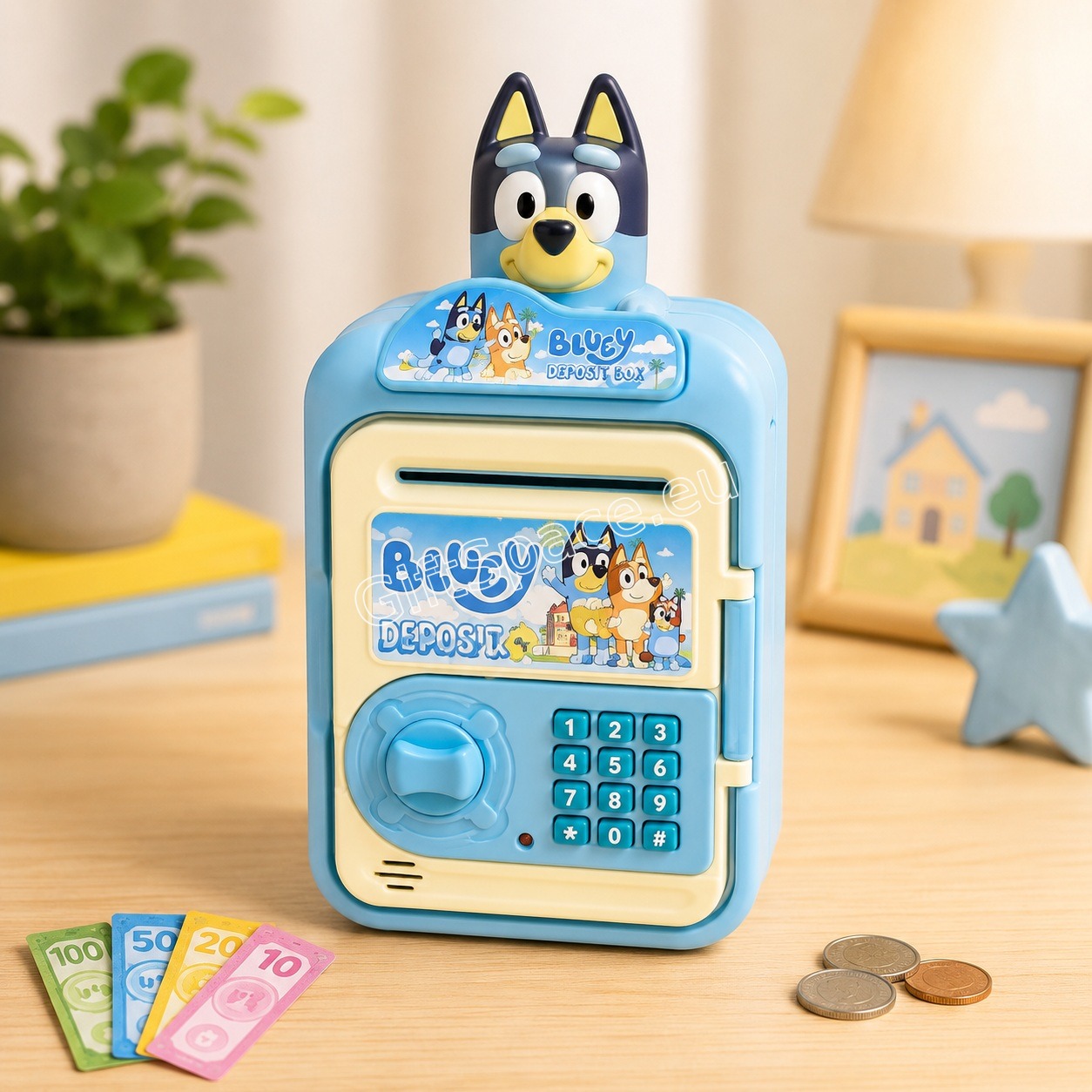 Интерактивна касичка-сейф с героите Bluey и Bingo