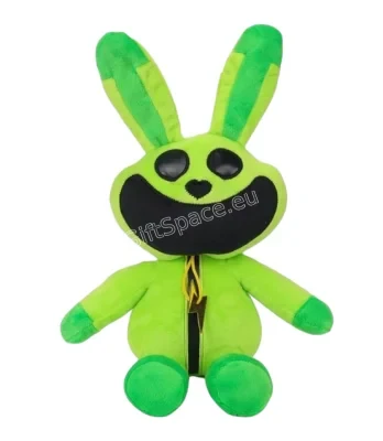Зелена плюшена играчка Hoppy Hopscotch с медальон със светкавица