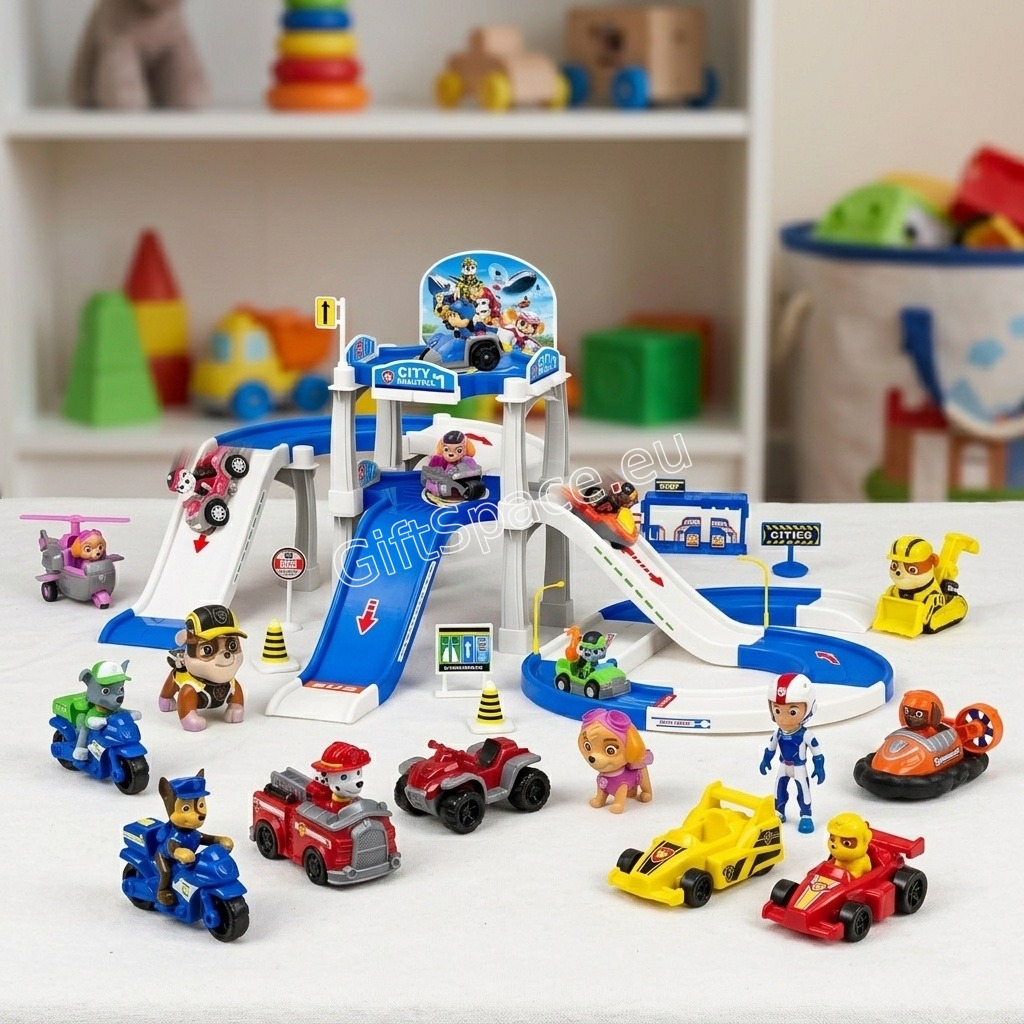 Интерактивен паркинг Paw Patrol с двуетажна писта