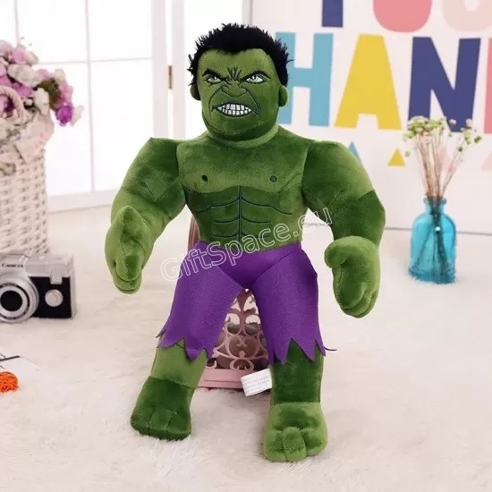 Плюшена играчка Хълк в зелено с лилав панталон