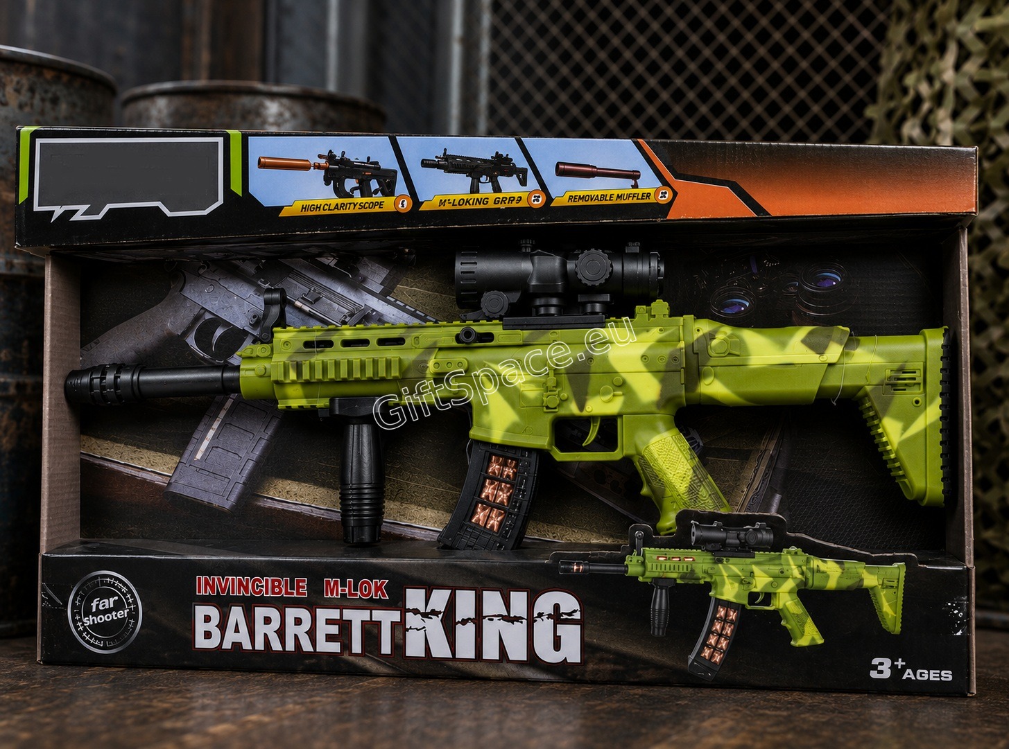 Детски светещ бластер Barrett със звукови ефекти