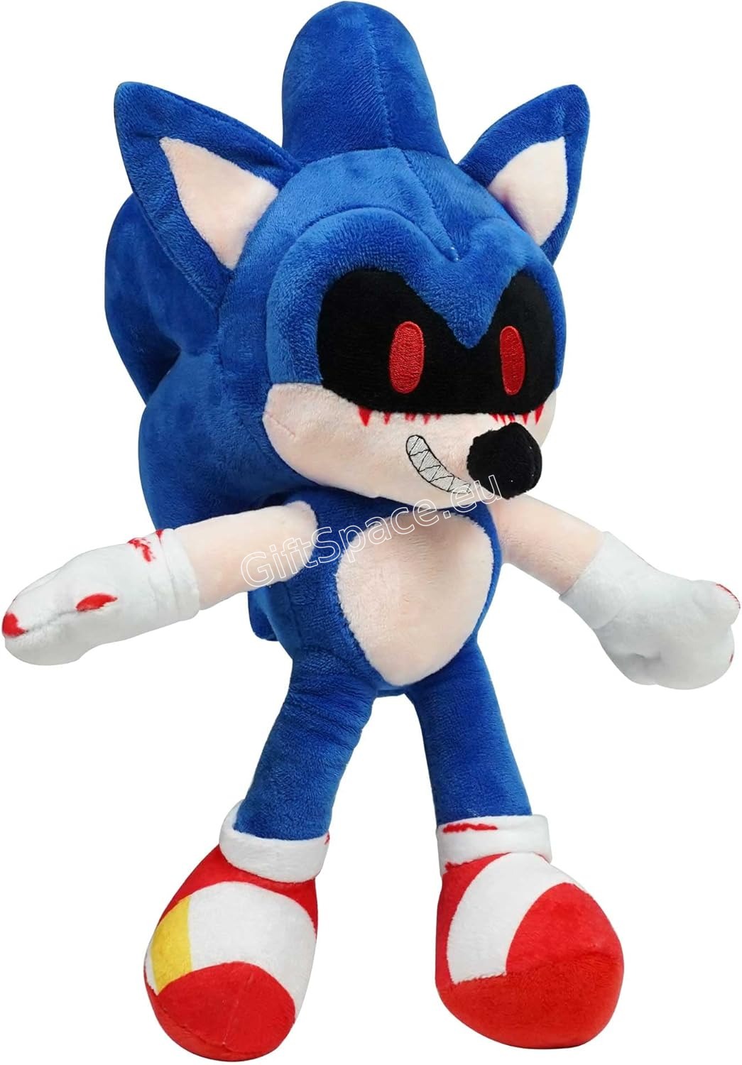 Плюшена играчка Evil Dark Sonic.exe с червени очи
