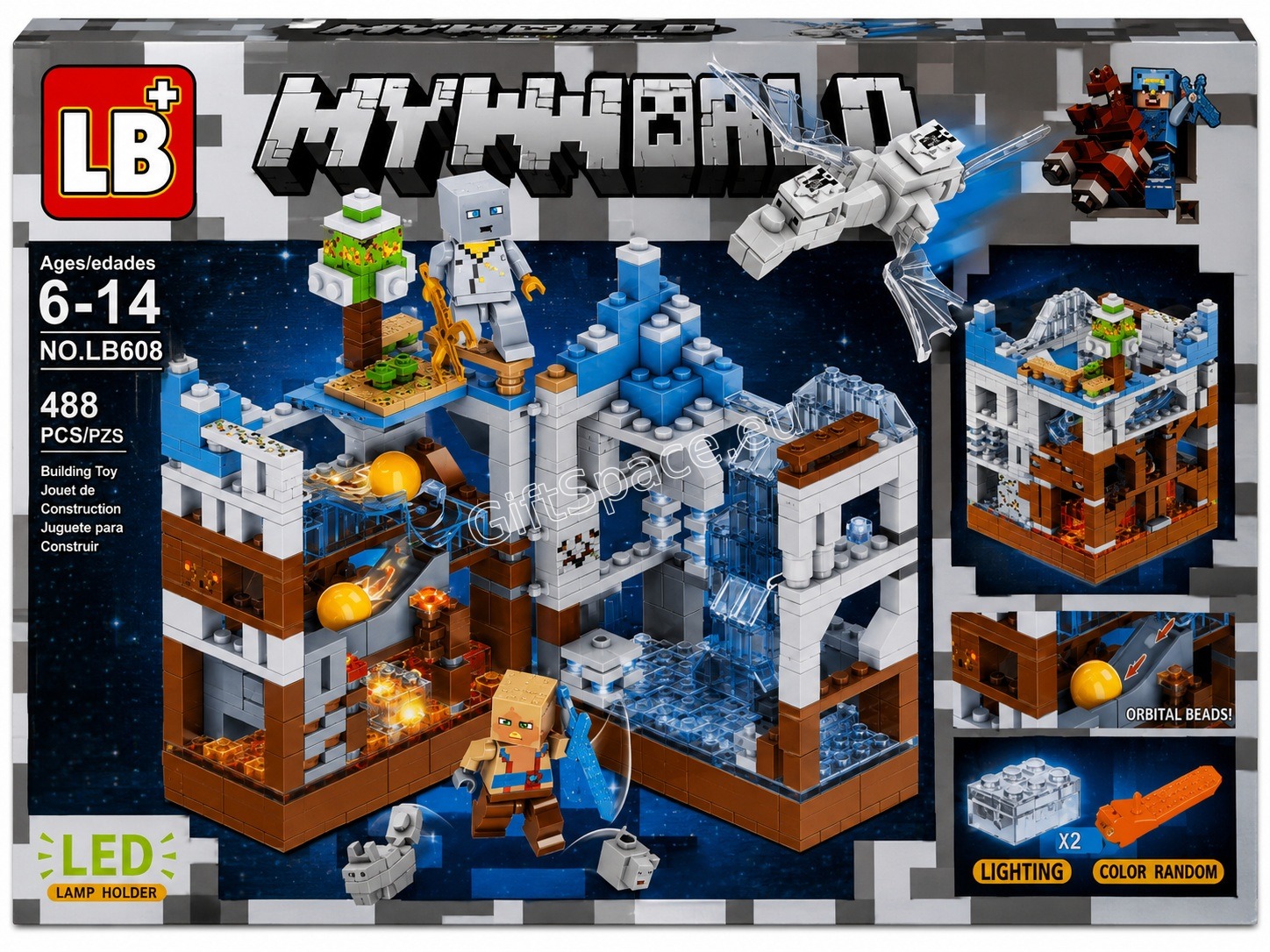 Конструктор Minecraft My World „Планинска мина“ с 488 части