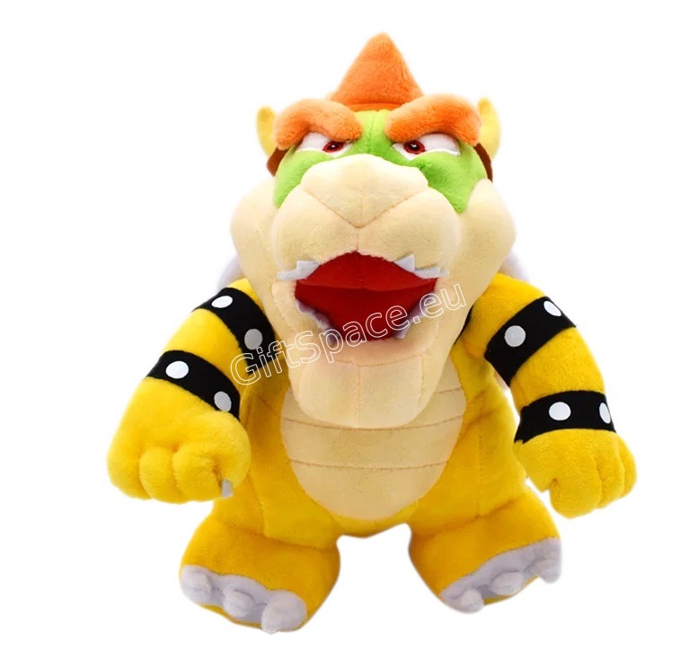 Плюшена играчка Bowser от Super Mario в жълт или син вариант