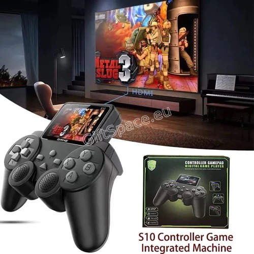 Портативна ретро конзола S10 GamePad с екран и контролери