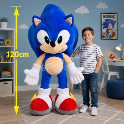 Плюшена играчка Соник с височина 120 см