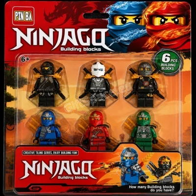 Комплект от 6 фигурки Ninjago с оръжия