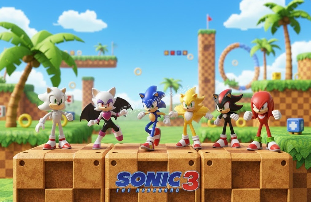 Комплект от шест фигурки Sonic the Hedgehog