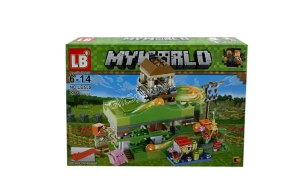 Конструктор Minecraft My World LB 539-1 с пързалка и топче