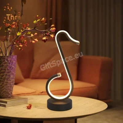 RGB LED нощна лампа във форма на музикална нота с дистанционно