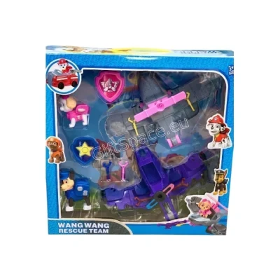 Фигурки Paw Patrol Чейс и Скай с колички и значки