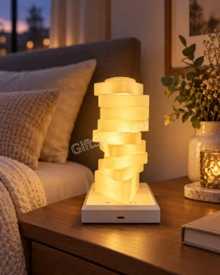 RGB спирална LED лампа с височина 18 см