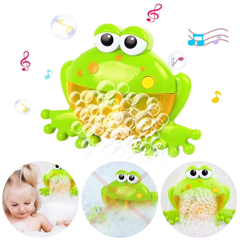 Зелена музикална жаба Bubble Frog за балончета в банята