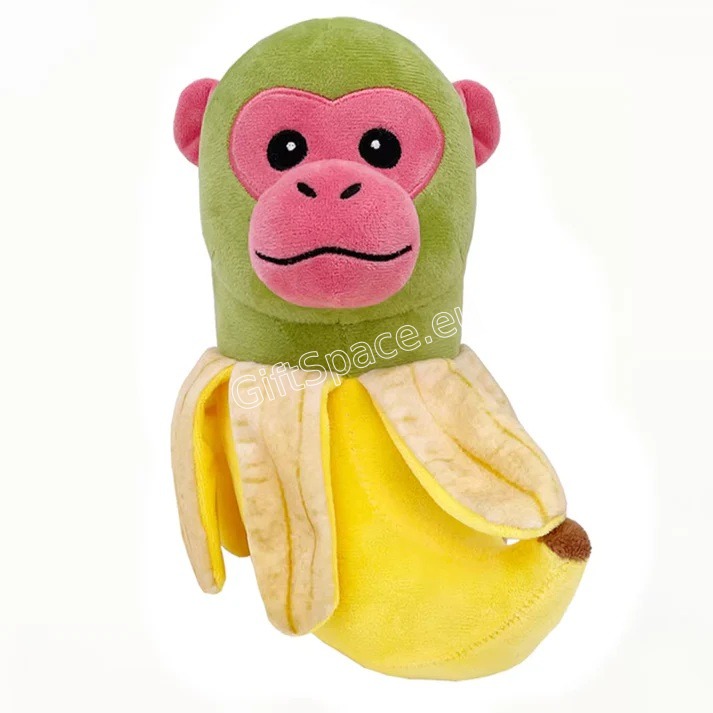 Плюшена играчка Chimpanzini Bananini с бананова глава и синя балетна рокля