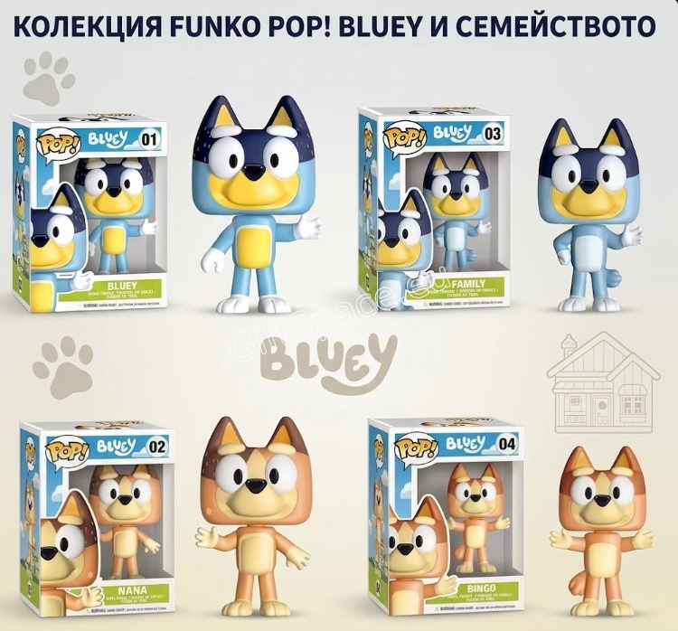 Фигурка Bluey в стил Funko POP! – избор на герой