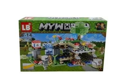 Конструктор My World Minecraft „Скритата пещера“, 203 части