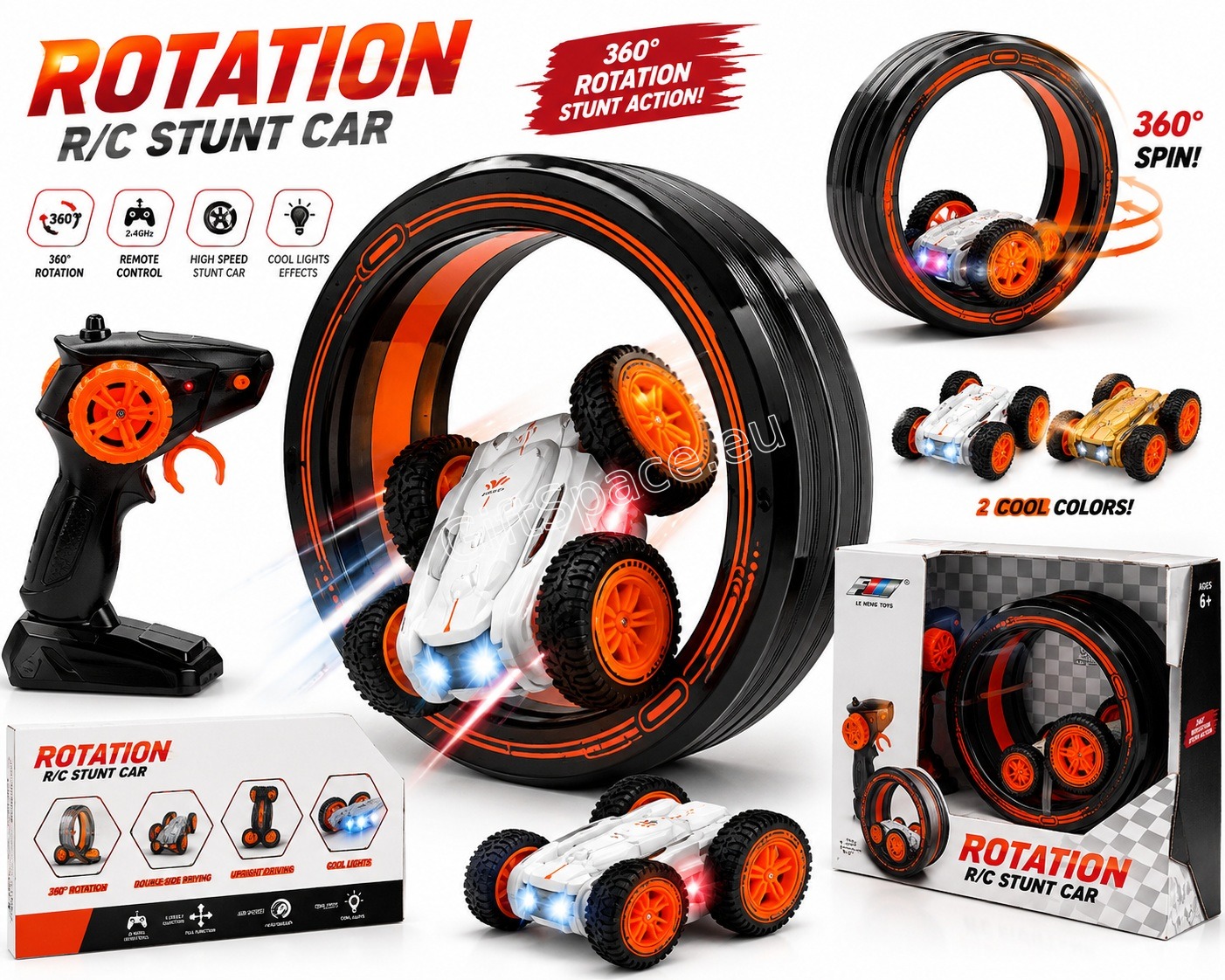 Каскадна количка с дистанционно управление Rotation 2в1