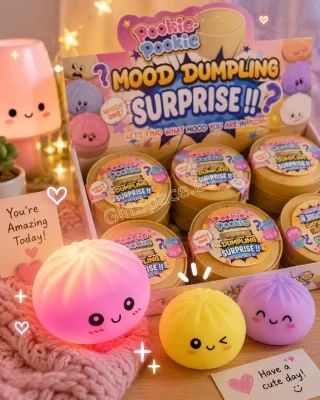 Светещо скуиши „Китайски хляб“ Mood Dumpling Surprise