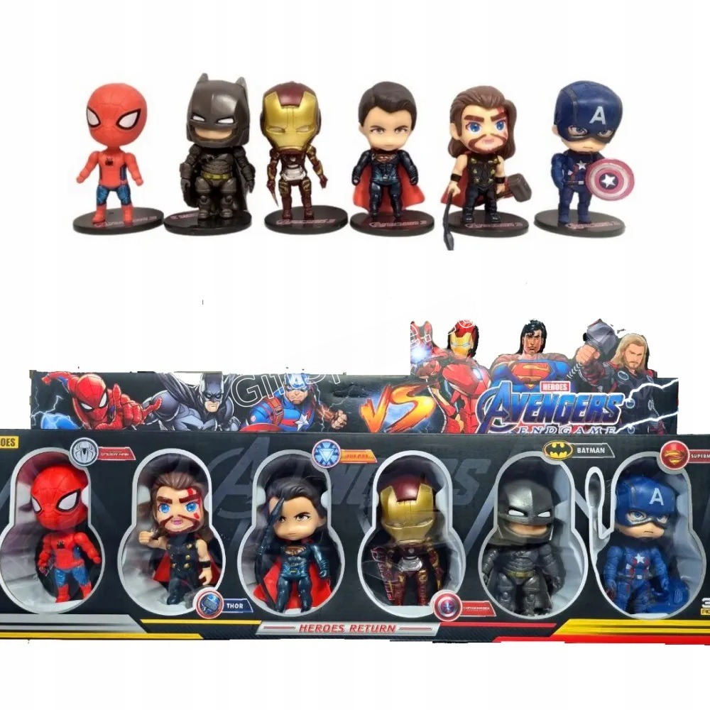Комплект фигурки Avengers със Спайдърмен, Хълк и Железния човек