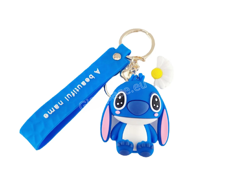 Ключодържател с фигурка на Stitch или Angel и каишка