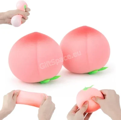 Скуиши играчка Peach Squishy във форма на праскова