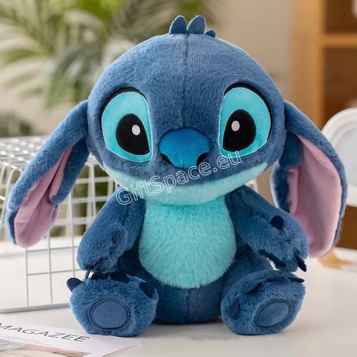 Синя плюшена играчка Стич с височина 70 см
