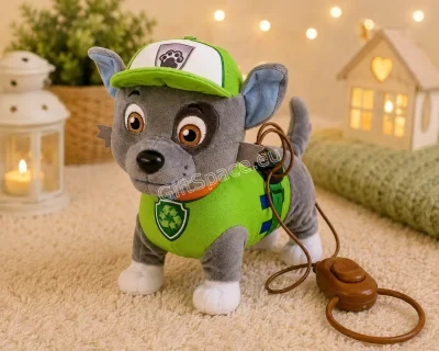 Интерактивно кученце Роки от Paw Patrol с дистанционно на каишка