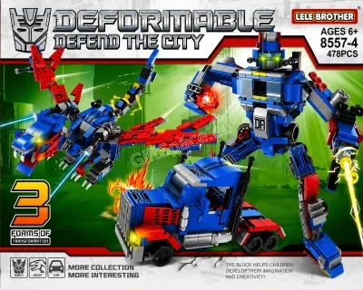 Конструктор Transformers с 478 части за сглобяване на робот или кола