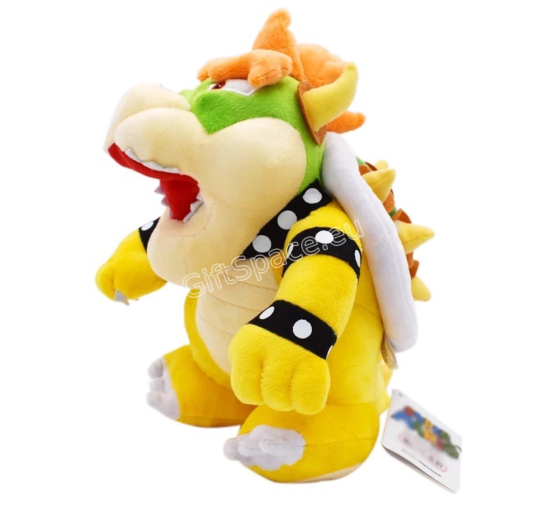 Плюшена играчка Bowser от Super Mario в жълт или син вариант