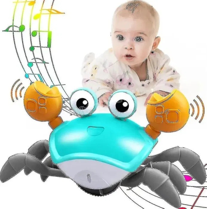 Интерактивна играчка рак Кроули с музика и LED светлини