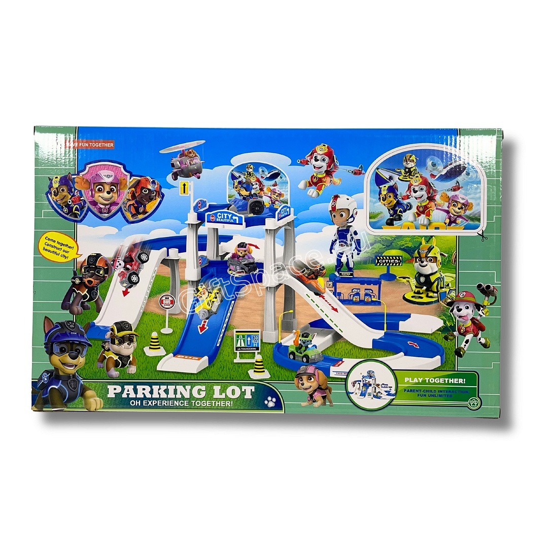 Интерактивен паркинг Paw Patrol с двуетажна писта