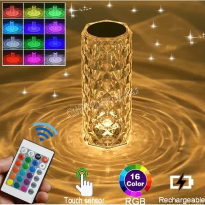 LED лампа NeonSpace с 3D диамантен светлинен ефект