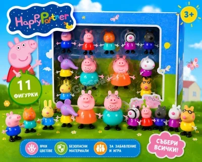 Комплект от 11 фигурки Peppa Pig