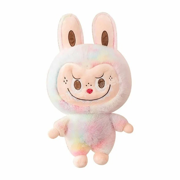 Плюшена играчка Labubu с големи уши и характерна усмивка