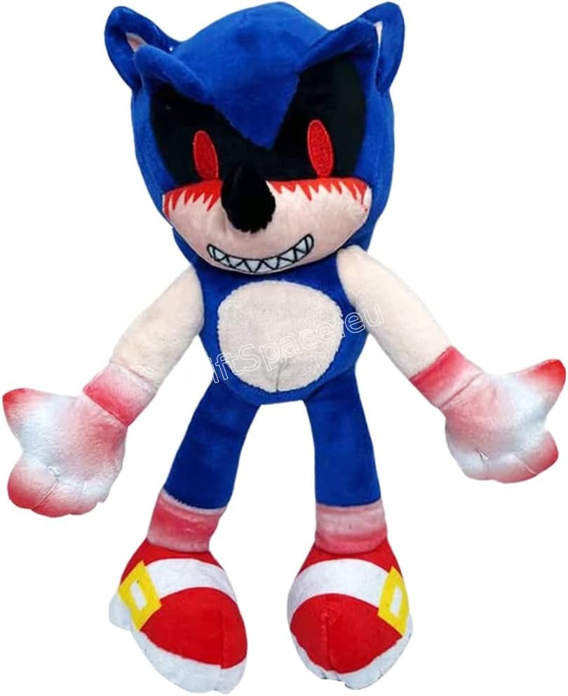 Плюшена играчка Sonic EXE с червени зеници, 30 см