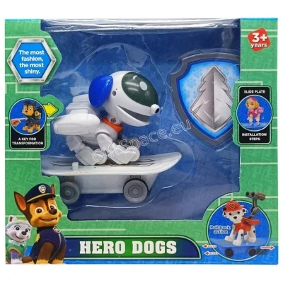 Фигурка Robo-Dog от Пес Патрул със скейтборд и значка