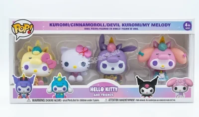Комплект от фигурки Sanrio: Hello Kitty, Kuromi, My Melody и Cinnamoroll