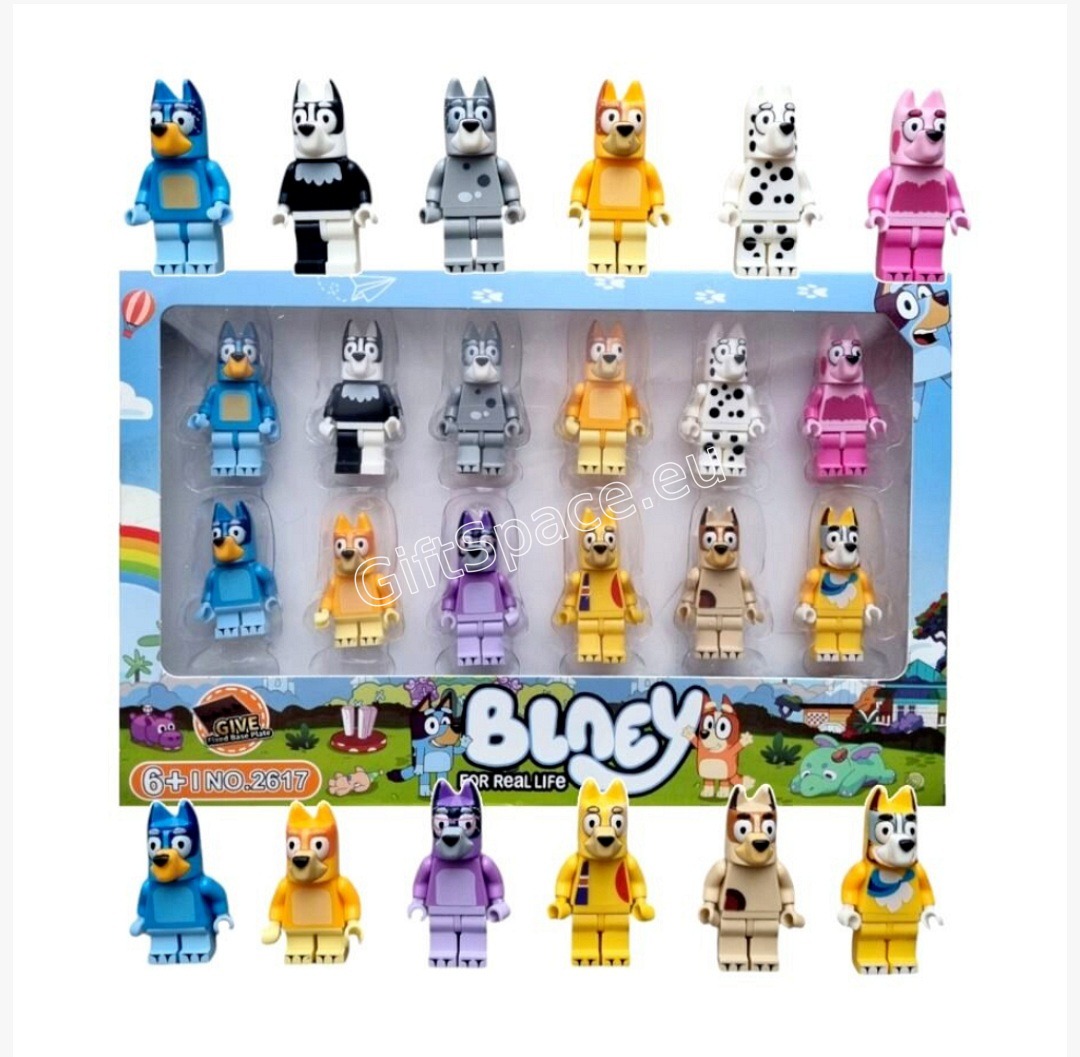 Комплект от 12 фигурки на герои от Bluey