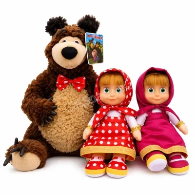 Плюшени играчки Маша и Мечока