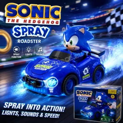 Състезателна кола Sonic Spray Roadster със Соник