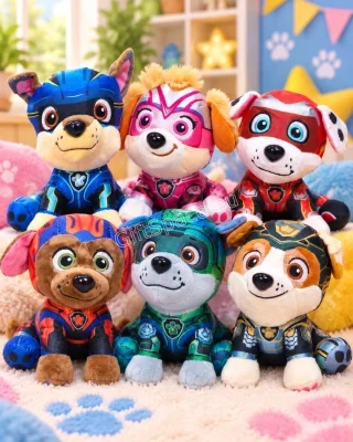Плюшени кученца Paw Patrol Super Pups в супергеройски костюми