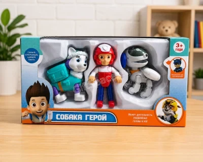 Фигурки Paw Patrol на Райдър, Еверест и Робокуче
